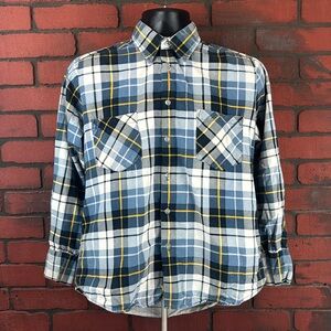Bud Berma Men’s Large Highlander Flannel‎ Shirt – Vintage, Casual, Classic